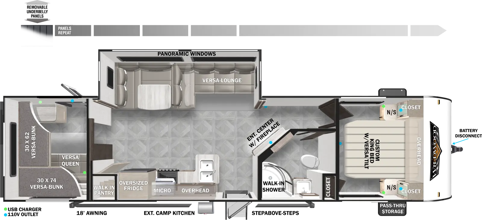 Wildwood 29VBUD Floorplan